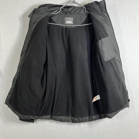 Primark Jacket Youth 14-15 Years Black Hooded Puffer Fleece Lined Zip Pockets - Picture 8 of 9